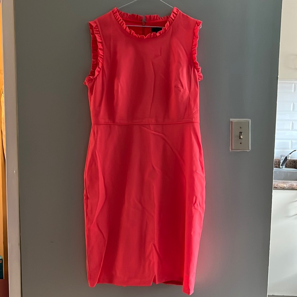 Coral classic J crew dress